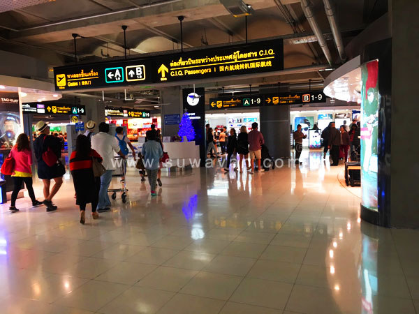 บรรยากาศภายในสนามบินสุวรรณภูมิ
