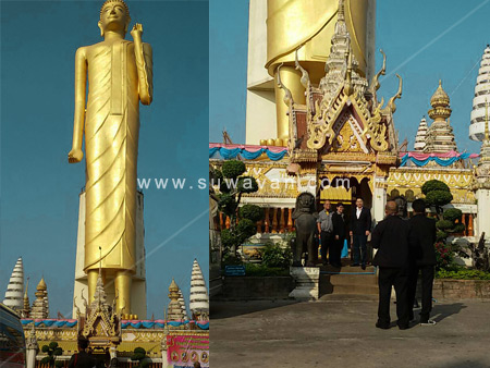 คณะกรรมาธิการยกร่างรัฐธรรมนูญ เข้าไหว้สักการะพระเจ้าใหญ่ วัดบูรพาภิราม