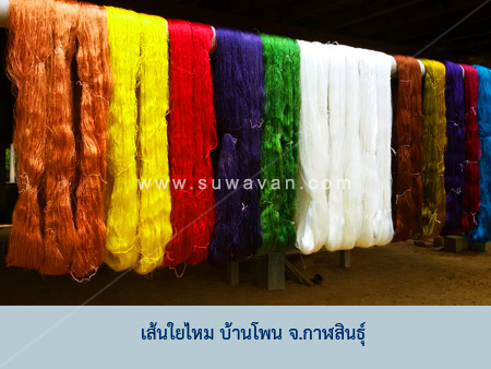 เส้นใยไหม อันสวยงามที่ได้จากตัวหม่อนไหม