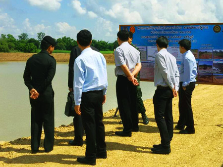 คณะผู้ตรวจเยี่ยมจากกองทัพบก มาตรวจโครงการแก้ไขปัญหาภัยแล้งที่ชัยภูมิ