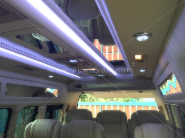 รถตู้เช่าตกแต่งภายในสบายตา